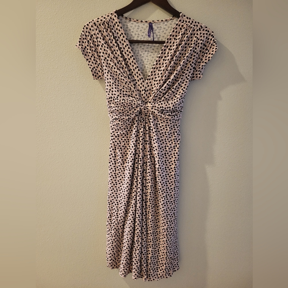 Seraphine Size 4 Black and Tan Maternity Nursing Dress